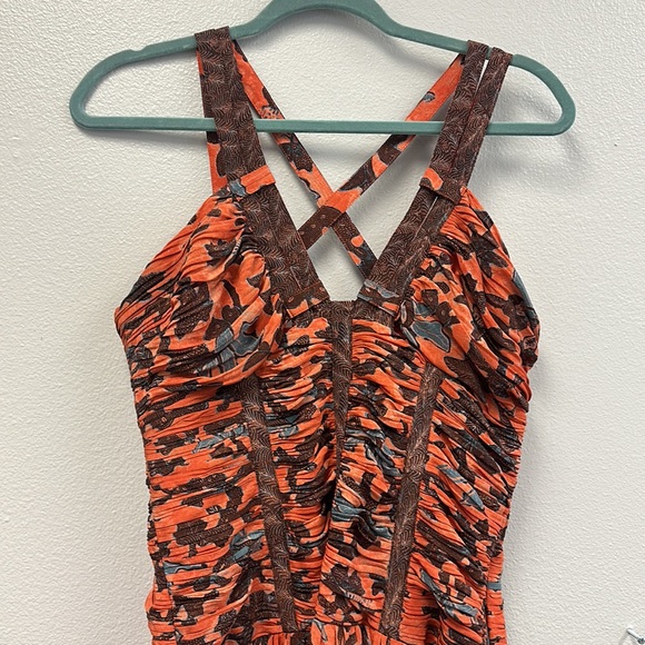 Anya open-back ruched floral-print silk-crepe maxi dress - Picture 5 of 11